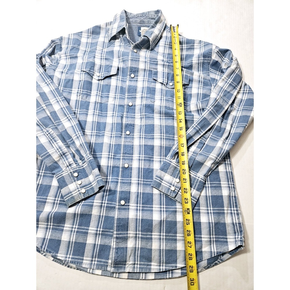 Wrangler Western Shirt Men's Button Up Long Sleeved Size Large - Picture 4 of 10